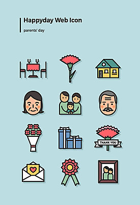 아이콘 여자 남자 꽃다발 액자 가족 엄마 주택 선물 여러명 선물상자 세트 레스토랑 아빠 어버이날 편지 카네이션 감사 웹아이콘 브로치 2D아이콘 AI파일 기념일 꽃 감정 다수 장신구 관계 사람 건물 상자 식당 파일형식 벡터