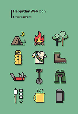 나무 아이콘 신발 유니폼 텐트 사람없음 세트 망원경 캠핑 모닥불 삽 캠핑장 웹아이콘 코코아 보온병 마시멜로우 맥가이버칼 보이스카우트 침낭 2D아이콘 AI파일 식물 옷 음료 불 레저 디저트 캠핑도구 칼 파일형식 벡터