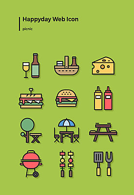 아이콘 벤치 주방용품 치즈 샌드위치 사람없음 세트 소풍 바구니 햄버거 소스 꼬치 샴페인 바비큐 웹아이콘 2D아이콘 AI파일 음식 생활용품 의자 유제품 주류 패스트푸드 야외활동 양념 파일형식 벡터