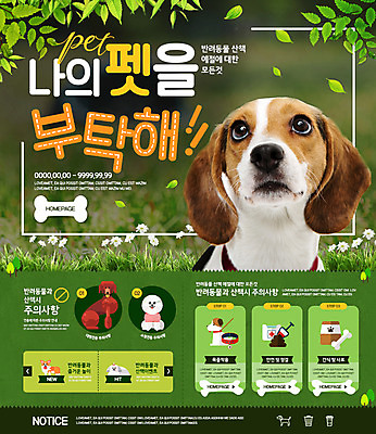 PSD 템플릿 웹템플릿 나뭇잎 이벤트페이지 이벤트 사람없음 반려동물 강아지 목줄 개사료 반려 이미지템플릿 동물 잎 개 먹이 페이지 파일형식 반려용품