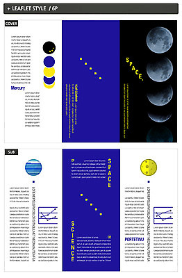 템플릿 표지디자인 표지 ZIP 내지 리플렛 과학 3단접지 팜플렛 사람없음 행성 달 지구과학 인디자인 INDD 이미지템플릿 자연요소 우주 파일형식