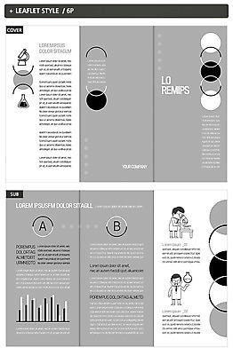 템플릿 표지디자인 표지 남자 ZIP 내지 리플렛 과학 3단접지 현미경 팜플렛 두명 원형 과학자 책상 비커 인디자인 INDD 이미지템플릿 도형 직업 가구 실험기구 사람 학자 파일형식