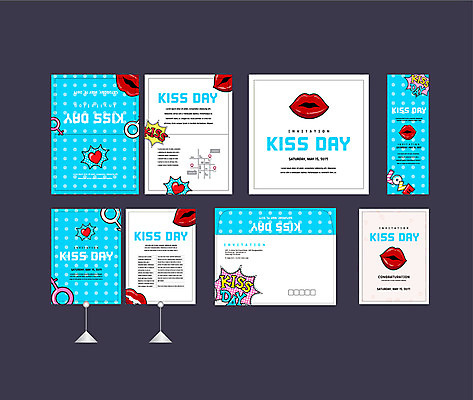 템플릿 배너템플릿 데이이벤트 사랑 이벤트 사람없음 세트 현수막 하트 입술 전단 엽서 초대장 약도 입술모양 키스데이 소봉투 행사세트 행사템플릿 AI파일 모양 배너 기념일 감정 지도 편지봉투 카드_감사 신체부위 편지 홍보물 파일형식 벡터