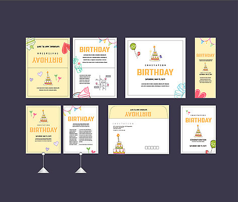 템플릿 배너템플릿 이벤트 사람없음 세트 케이크 현수막 하트 생일 전단 엽서 초대장 축하카드 풍선 약도 생일카드 소봉투 행사세트 행사템플릿 AI파일 모양 배너 기념일 지도 디저트 편지봉투 카드_감사 편지 홍보물 파일형식 벡터
