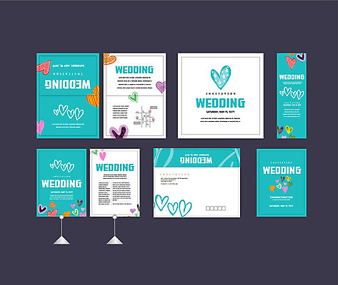 템플릿 배너템플릿 결혼 사랑 이벤트 사람없음 세트 현수막 하트 전단 청첩장 엽서 초대장 약도 소봉투 행사세트 행사템플릿 AI파일 모양 배너 감정 지도 편지봉투 카드_감사 편지 홍보물 파일형식 벡터