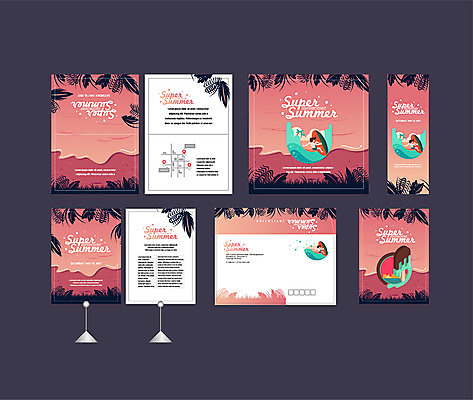 템플릿 배너템플릿 남자 파도 바다 잎 한명 이벤트 해변 여름 세트 야자수 현수막 서핑 전단 엽서 초대장 약도 소봉투 행사세트 행사템플릿 AI파일 나무 식물 1 배너 계절 지도 편지봉투 카드_감사 사람 수상스포츠 편지 홍보물 파일형식 벡터