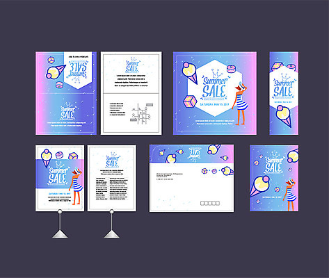 템플릿 배너템플릿 여자 아이스크림 한명 이벤트 여름 선물상자 세트 세일 현수막 전단 엽서 초대장 약도 소봉투 행사세트 행사템플릿 AI파일 1 배너 계절 지도 디저트 편지봉투 카드_감사 선물 사람 상자 편지 홍보물 파일형식 벡터