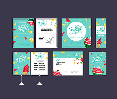 템플릿 배너템플릿 여름음식 수박 이벤트 여름 세트 현수막 전단 엽서 초대장 약도 콘아이스크림 소봉투 행사세트 행사템플릿 제철음식 제철과일 AI파일 배너 계절 음식 지도 과일 아이스크림 편지봉투 카드_감사 편지 홍보물 제철 파일형식 벡터 여름_계절