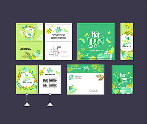 템플릿 배너템플릿 과일 이벤트 사람없음 여름 여름휴가 바캉스 세트 현수막 전단 엽서 초대장 약도 소봉투 행사세트 행사템플릿 그리너리 AI파일 배너 계절 지도 휴가 편지봉투 카드_감사 편지 홍보물 파일형식 벡터 트랜드컬러 여름_계절