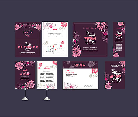 템플릿 배너템플릿 꽃 결혼 꽃무늬 이벤트 사람없음 세트 현수막 전단 청첩장 엽서 초대장 약도 소봉투 행사세트 행사템플릿 AI파일 식물 배너 지도 무늬 편지봉투 카드_감사 편지 홍보물 파일형식 벡터