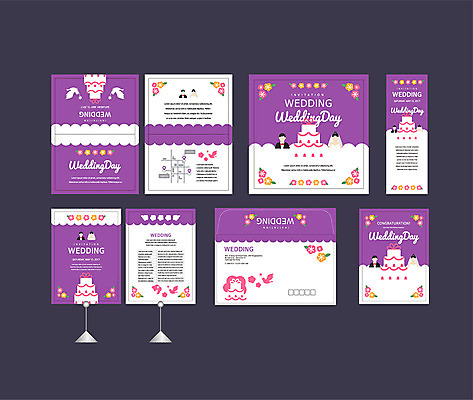 템플릿 배너템플릿 여자 남자 결혼 이벤트 두명 세트 현수막 웨딩케이크 전단 청첩장 엽서 초대장 약도 소봉투 행사세트 행사템플릿 AI파일 배너 지도 편지봉투 카드_감사 사람 케이크 편지 홍보물 파일형식 벡터