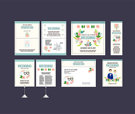 템플릿 배너템플릿 여자 남자 꽃 결혼 꽃무늬 이벤트 두명 세트 현수막 전단 청첩장 엽서 초대장 약도 소봉투 행사세트 행사템플릿 AI파일 식물 배너 지도 무늬 편지봉투 카드_감사 사람 편지 홍보물 파일형식 벡터