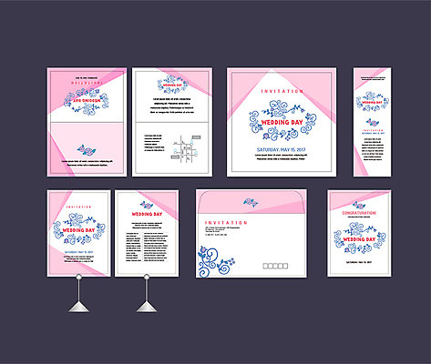 템플릿 배너템플릿 결혼 이벤트 사람없음 세트 현수막 전단 청첩장 엽서 초대장 약도 당초문 소봉투 행사세트 행사템플릿 AI파일 문양 배너 지도 편지봉투 카드_감사 편지 홍보물 파일형식 벡터