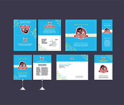 템플릿 배너템플릿 음악 음표 이벤트 사람없음 파란색 세트 파티 고양이 현수막 기타 전단 엽서 초대장 약도 반려 소봉투 행사세트 행사템플릿 AI파일 기호 배너 컬러 지도 포유류 현악기 문화예술 편지봉투 카드_감사 반려동물 편지 홍보물 파일형식 벡터