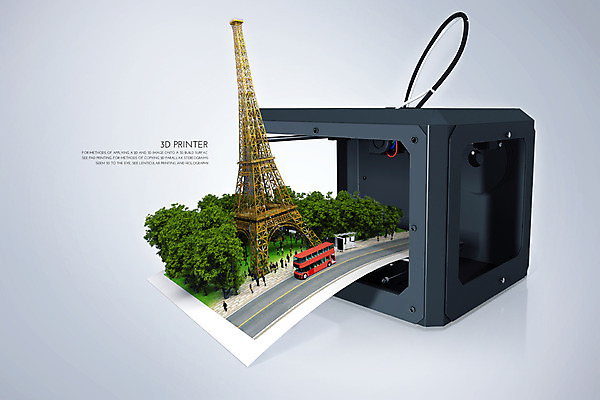 PSD 나무 편집 편집이미지 버스 사람없음 3D 기계 인쇄기 에펠탑 스마트 입체 디지털합성 합성 3D프린터 4차산업 편집3D 식물 산업 육상교통 컨셉 대중교통 전자제품 파리 랜드마크 파일형식