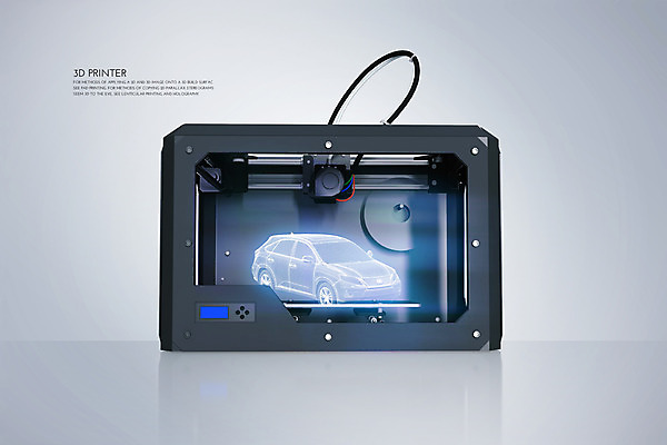PSD 편집 편집이미지 자동차 사람없음 3D 기계 인쇄기 스마트 입체 디지털합성 합성 3D프린터 4차산업 편집3D 산업 육상교통 컨셉 전자제품 파일형식