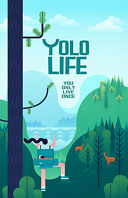 나무 여자 두마리 일러스트 배낭 사슴 산 한명 라이프 숲 즐거움 배낭여행 욜로라이프 국내일러스트 AI파일 식물 1 라이프스타일 감정 여행 2 가방 포유류 사람 생활 파일형식 벡터