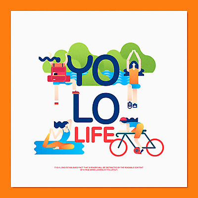 여자 여행 일러스트 배낭 요가 산 여러명 타이포그라피 라이프 강 운동 자전거 즐거움 욜로라이프 국내일러스트 AI파일 문자 라이프스타일 웰빙 감정 다수 가방 건강 사람 생활 바이크 파일형식 벡터