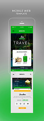 PSD 템플릿 웹템플릿 디자인시안 리조트 모바일 사람없음 초록색 여름휴가 바캉스 스마트폰 홈페이지 캐리어 여행가방 모바일템플릿 모바일웹 이미지템플릿 컬러 가방 휴가 핸드폰 스마트기기 파일형식 여름_계절