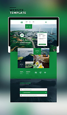 PSD 템플릿 섬 웹템플릿 사이트템플릿 한국 사람없음 초록색 관광지 여름휴가 바캉스 태블릿 제주도 홈페이지 홈페이지시안 이미지템플릿 아시아 컬러 여행 휴가 전자제품 스마트기기 파일형식 여름_계절