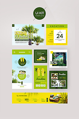 PSD 템플릿 웹템플릿 디자인시안 리조트 해변 사람없음 여름휴가 바캉스 야자수 홈페이지 여행가방 쪼리 UI UI키트 이미지템플릿 나무 바다 가방 휴가 샌들 파일형식 여름_계절
