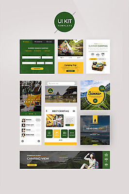 PSD 템플릿 커플 여자 남자 웹템플릿 디자인시안 산 텐트 여러명 20대 성인 30대 여름휴가 바캉스 홈페이지 캠핑 UI UI키트 이미지템플릿 다수 관계 레저 휴가 캠핑도구 사람 청년 장년 파일형식 여름_계절