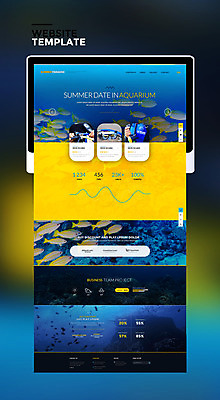 PSD 템플릿 웹템플릿 여러마리 사이트템플릿 어류 사람없음 여름휴가 바캉스 태블릿 홈페이지 바닷속 홈페이지시안 스노클링 물안경 열대어 스쿠버다이빙 이미지템플릿 다수 휴가 전자제품 스마트기기 수중 수중동물 수상스포츠 수영용품 파일형식 여름_계절