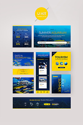 PSD 템플릿 웹템플릿 여러마리 디자인시안 어류 사람없음 여름휴가 바캉스 홈페이지 바닷속 스노클링 물안경 열대어 스쿠버다이빙 UI UI키트 이미지템플릿 다수 휴가 수중 수중동물 수상스포츠 수영용품 파일형식 여름_계절