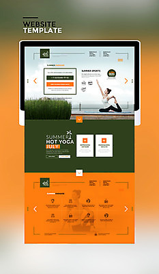 PSD 템플릿 여자 웹템플릿 요가 사이트템플릿 리조트 건강 한명 20대 성인 태블릿 홈페이지 주황색 홈페이지시안 한국인 힐링 성인여자한명만 이미지템플릿 1 웰빙 컬러 사람 동양인 청년 전자제품 스마트기기 여자한명만 성인여자만 파일형식