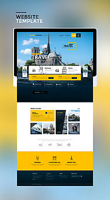 PSD 템플릿 해외 해외여행 여행 웹템플릿 고건축 사이트템플릿 사람없음 건물 관광지 태블릿 홈페이지 노란색 홈페이지시안 이미지템플릿 건축물 컬러 전자제품 스마트기기 파일형식
