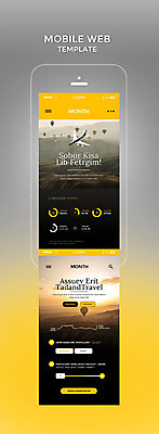 PSD 템플릿 해외여행 웹템플릿 디자인시안 모바일 비행기 사람없음 관광지 스마트폰 홈페이지 노란색 열기구 모바일템플릿 모바일웹 이미지템플릿 해외 컬러 여행 항공교통 대중교통 핸드폰 스마트기기 파일형식