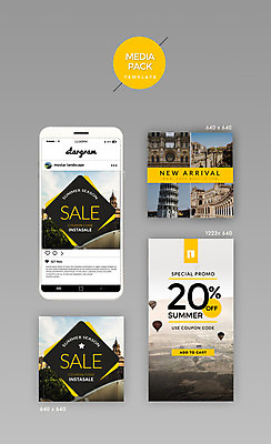 PSD 템플릿 해외여행 여행 웹템플릿 디자인시안 모바일 사람없음 건물 여름휴가 바캉스 스마트폰 세트 홈페이지 노란색 세일 열기구 소셜네트워크 미디어팩 SNS배너 이미지템플릿 해외 건축물 컬러 항공교통 휴가 핸드폰 스마트기기 파일형식 여름_계절