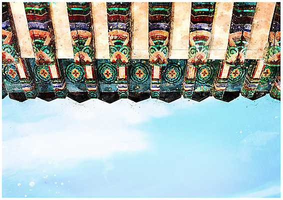 PSD 한국전통 백그라운드 일러스트 지붕 수채화 풍경 사람없음 전통문양 세계문화유산 감성 기와지붕 수원 화성시 국내일러스트 전통 문양 컨셉 한국 기와 문화재 경기도 파일형식