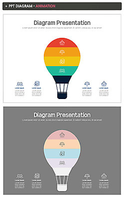 템플릿 비즈니스 그래프 사람 사람없음 세트 컬러풀 열기구 PPT 프레젠테이션 문서템플릿 애니형PPT 이미지템플릿 컬러 항공교통 파일형식
