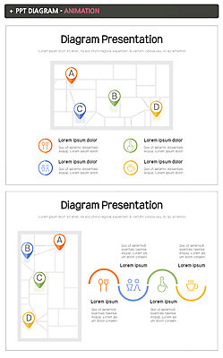 템플릿 지도 비즈니스 그래프 사람없음 세트 PPT 프레젠테이션 문서템플릿 위치 애니형PPT 이미지템플릿 파일형식