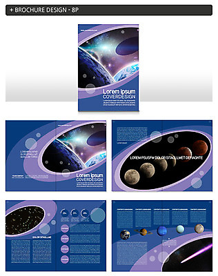 템플릿 ZIP 지구 과학 팜플렛 사람없음 우주 행성 원형 지구과학 인디자인 INDD 이미지템플릿 도형 파일형식