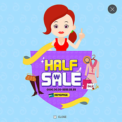 PSD 템플릿 모자 옷 여자 웹템플릿 신발 가방 팝업 이벤트팝업 웹팝업 한명 이벤트 상반신 성인 세일 이미지템플릿 1 잡화 사람 파일형식