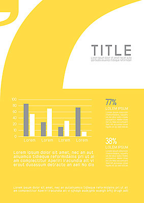 템플릿 내지 그래프 사람없음 노란색 프레젠테이션 문서템플릿 서식 레이아웃 문서 제안서 따옴표 이미지템플릿 AI파일 컬러 파일형식 벡터