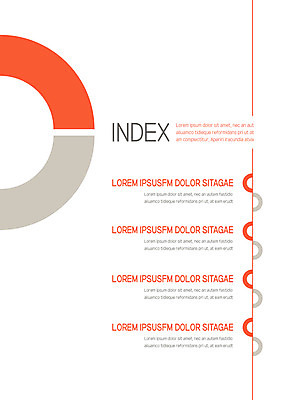 템플릿 내지 사람없음 주황색 프레젠테이션 문서템플릿 아치 서식 레이아웃 문서 제안서 목차 이미지템플릿 AI파일 컬러 파일형식 벡터