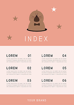 템플릿 한마리 별 내지 사람없음 프레젠테이션 문서템플릿 서식 레이아웃 문서 제안서 두더지 목차 이미지템플릿 AI파일 자연요소 1 파일형식 벡터