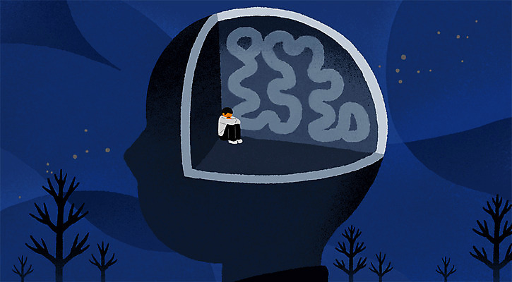 전신 PSD 나무 남자 감정 별 얼굴 일러스트 밤하늘 한명 앉기 성인 슬픔 야간 뇌 국내일러스트 자연요소 식물 1 모션 하늘 사람 신체부위 파일형식