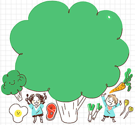 전신 PSD 여자 남자 어린이 채소 일러스트 프레임 육류 서기 두명 당근 브로콜리 계란프라이 콩나물 파 급식 프레임일러스트 어린이만 국내일러스트 식재료 모션 뿌리채소 사람 계란요리 나물 파일형식