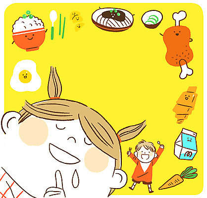 전신 PSD 여자 남자 어린이 음식 일러스트 밥 육류 상반신 두명 당근 우유 짜장면 계란프라이 크루아상 급식 어린이만 국내일러스트 빵 식재료 유제품 뿌리채소 사람 중식 계란요리 파일형식