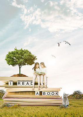 전신 PSD 나무 구름 편집 편집이미지 여자 어린이교육 교육 어린이 갈매기 하늘 앉기 두명 책 독서 고양이 한국인 쌍둥이 자매 반려 소녀만 이미지편집 자연요소 식물 포유류 가족 모션 조류 사람 동양인 반려동물 여자만 어린이만 파일형식