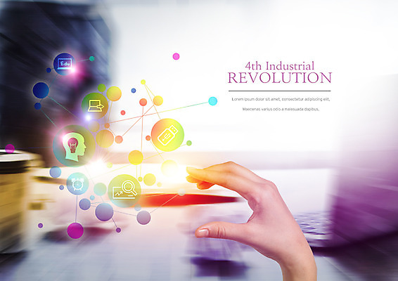 PSD 편집 편집이미지 손 비즈니스 전구 돋보기 한손 한명 신체부위 노트북 디지털 자명종 네트워크 usb메모리 스마트 두뇌 4차산업 이미지편집 1 산업 시계 컨셉 사람 전자제품 알람 USB 뇌 파일형식