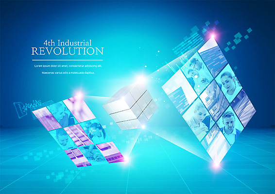 PSD 서양인 편집 편집이미지 여자 남자 비즈니스 여러명 20대 성인 디지털 블록 비즈니스맨 비즈니스우먼 스마트 큐브 성인만 4차산업 이미지편집 외국인 산업 다수 컨셉 사람 청년 직장인 파일형식