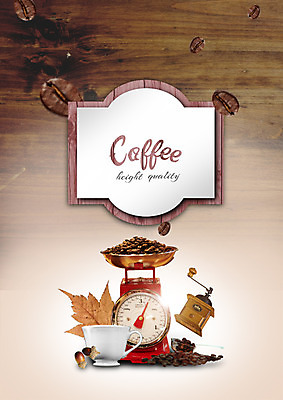 PSD 편집 편집이미지 커피 낙엽 프레임 저울 사람없음 원두 가을 커피잔 도토리 핸드밀 이미지편집 계절 음료 잎 잔 견과류 커피용품 파일형식