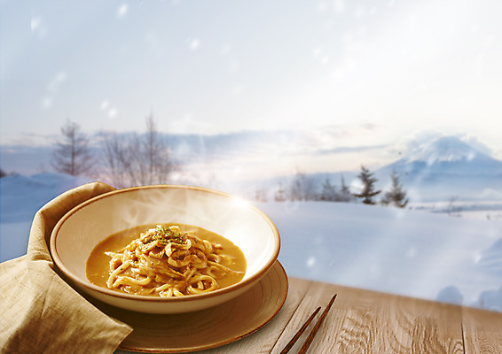 PSD 나무 편집 편집이미지 접시 음식 겨울 젓가락 산 사람없음 눈 면류 천 일본음식 카레우동 이미지편집 자연요소 식물 식기 계절 날씨 수저 직물 우동 파일형식