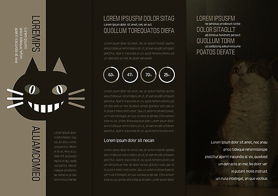 템플릿 편집 표지디자인 북디자인 출판디자인 내지 리플렛 북커버 3단접지 그래프 팜플렛 사람없음 반려동물 고양이 반려 이미지템플릿 AI파일 동물 포유류 파일형식 벡터