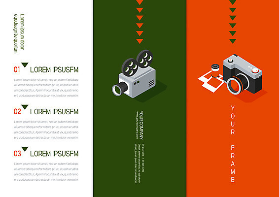 템플릿 편집 표지디자인 북디자인 출판디자인 표지 리플렛 북커버 3단접지 문화예술 팜플렛 사람없음 카메라 사진필름 영사기 이미지템플릿 AI파일 전자제품 필름 파일형식 벡터